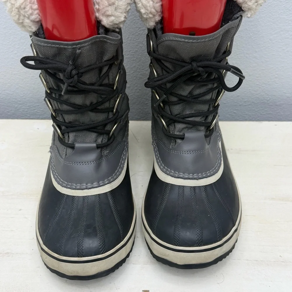 Sorel Grey Carnival Waterproof Winter Boots Size 7.5